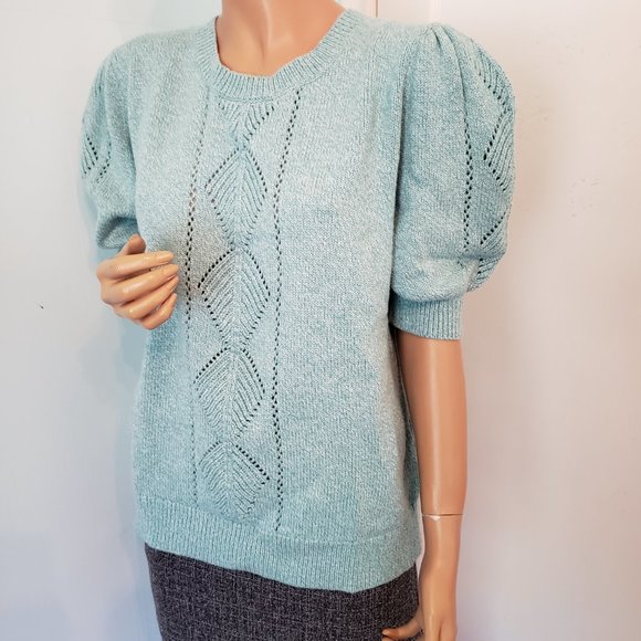 NWT Sundance Beautiful Aqua color Knit top. - Picture 10 of 12